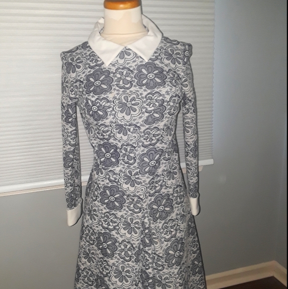 Vintage 70's long sleeve dress - Picture 1 of 2